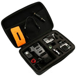 กระเป๋าเดินทางกันน้ำกันกระแทกแบบพกพาสำหรับอุปกรณ์เสริมกล้องแอคชั่น GoPro, Insta360, DJI และอื่นๆ ขนาด: 32 ซม. x 22 ซม. x 7 ซม.