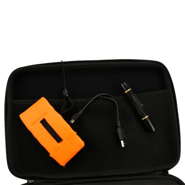 กระเป๋าเดินทางกันน้ำกันกระแทกแบบพกพาสำหรับอุปกรณ์เสริมกล้องแอคชั่น GoPro, Insta360, DJI และอื่นๆ ขนาด: 32 ซม. x 22 ซม. x 7 ซม.