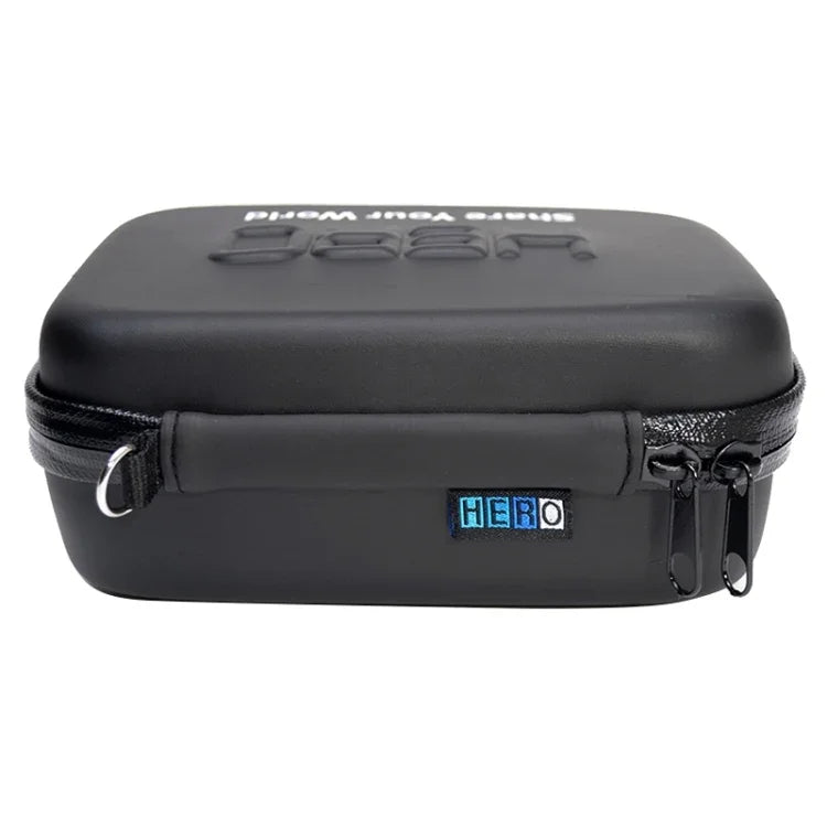 กระเป๋าเดินทางกันน้ำกันกระแทกแบบพกพาสำหรับอุปกรณ์เสริมกล้องแอคชั่น GoPro, Insta360, DJI และอื่นๆ ขนาด: 16 ซม. x 12 ซม. x 7 ซม.