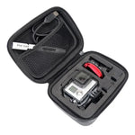 กระเป๋าเดินทางกันน้ำกันกระแทกแบบพกพาสำหรับอุปกรณ์เสริมกล้องแอคชั่น GoPro, Insta360, DJI และอื่นๆ ขนาด: 16 ซม. x 12 ซม. x 7 ซม.
