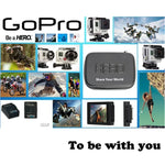 กล่องเดินทางกันกระแทกกันน้ำแบบพกพาสำหรับอุปกรณ์เสริมกล้อง GoPro, Insta360, DJI และกล้องแอคชั่นอื่น ๆ ขนาด: 22 ซม. x 16 ซม. x 7 ซม., ขนาด: 22 ซม. x 16 ซม. x 7 ซม.