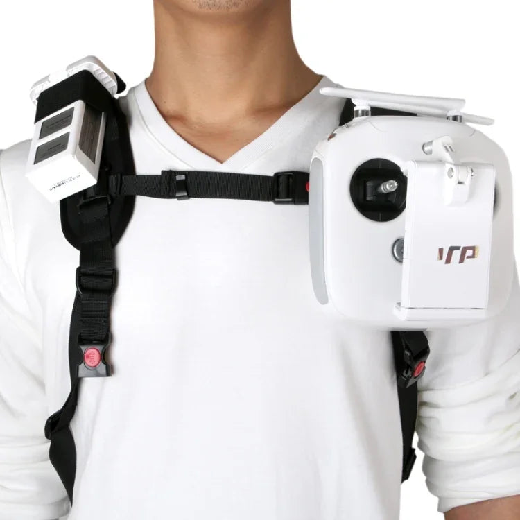 กระเป๋าสะพายไหล่แบบพกพา พร้อมสายรัดคออเนกประสงค์ สำหรับ Dji Phantom 3 / 2 / 1 / Vision+ ใช้สำหรับควบคุมโดรน, รีโมทคอนโทรลเลอร์, แบตเตอรี่, ใบพัด