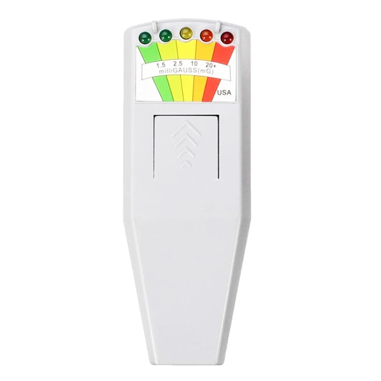 เครื่องตรวจจับรังสีแม่เหล็กไฟฟ้า 5-LED เครื่องวัด EMF สไตล์ 2 สีขาว, สไตล์ 2 สีดำ