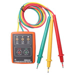 SM852B เครื่องทดสอบการหมุน 3 เฟส ตัวบ่งชี้ เครื่องตรวจจับ เครื่องวัด