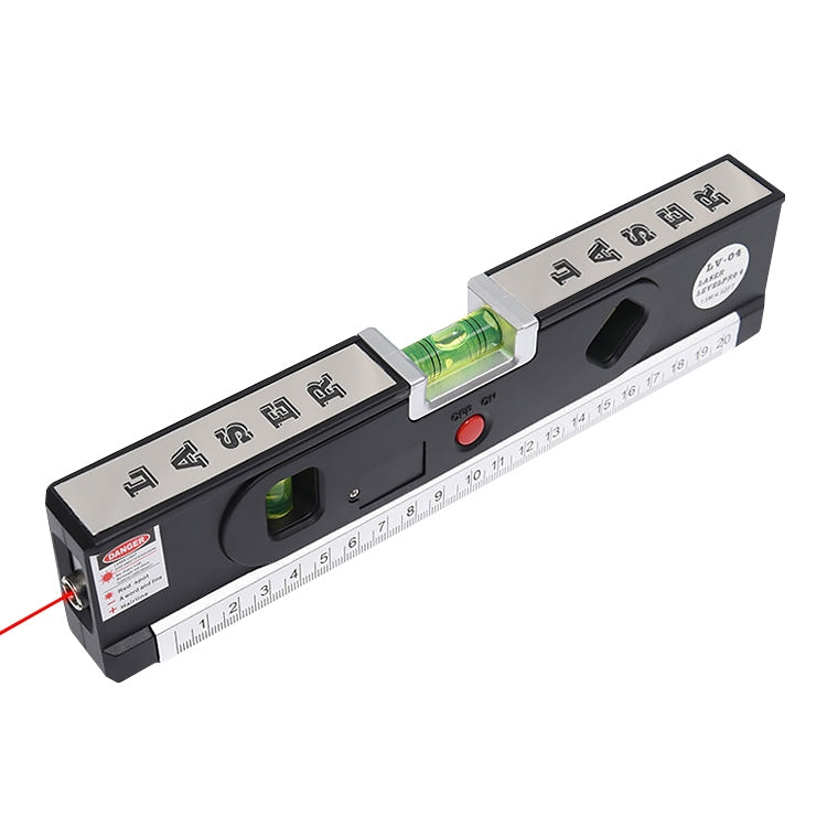 เครื่องวัดระดับเลเซอร์พร้อมเทปวัด Pro 4 (100 ซม.) / ระดับฟองน้ำพร้อมไฟ LED, LV-04