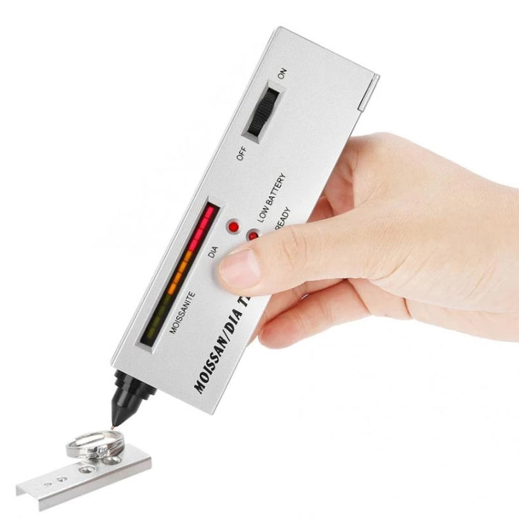 เครื่องทดสอบโมอีซาไนต์ / เพชรแบบพกพา, แบตเตอรี่ DC 9V, เครื่องทดสอบ I