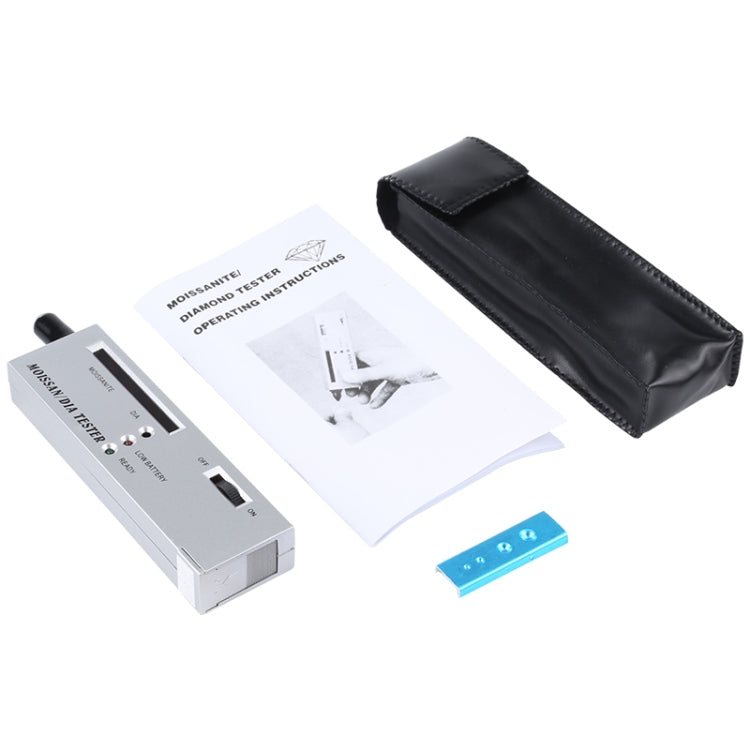 เครื่องทดสอบโมอีซาไนต์ / เพชรแบบพกพา, แบตเตอรี่ DC 9V, เครื่องทดสอบ I