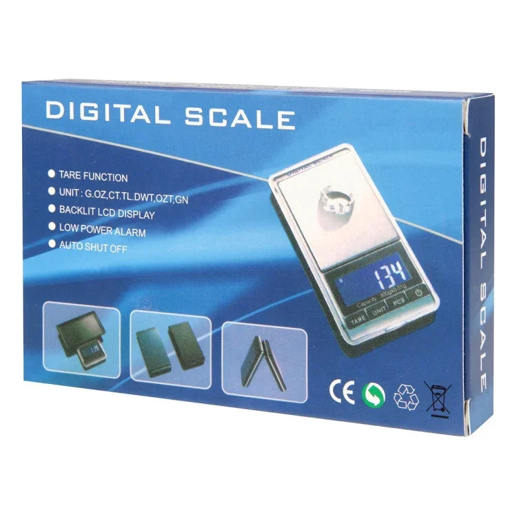 เครื่องชั่งดิจิทัลขนาดเล็ก น้ำหนักสูงสุด 1000 กรัม ความละเอียด 0.1 กรัม, 1000 กรัม/0.1 กรัม