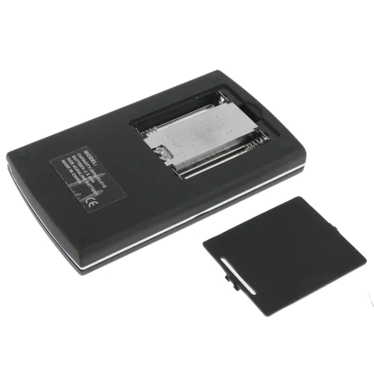 เครื่องชั่งดิจิตอลแบบเปิดฝาพับ 100g / 0.01g พร้อมหน้าจอ LCD มีไฟแบ็คไลท์, 100g / 0.01g