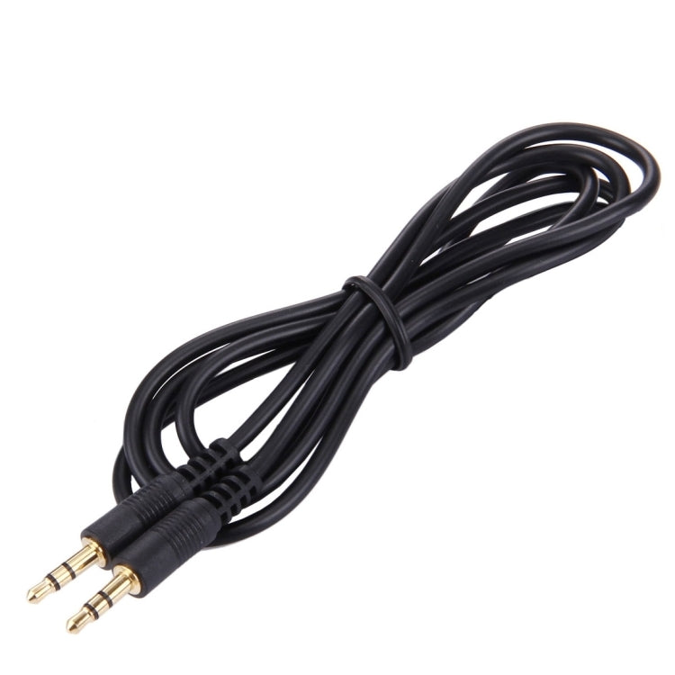 สาย Aux สเตอริโอ 3.5mm ตัวผู้เป็น 3.5mm ตัวผู้ ความยาว 1m (สีดำ + ขั้วชุบทอง) ความยาว 1m สีดำ (ชุบทอง)