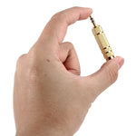 อะแดปเตอร์แจ็คสเตอริโอ 3.5mm ตัวผู้เป็น 6.35mm ตัวเมีย ชุบทอง