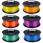 เส้นพลาสติก PLA 1.75 มม. แบบใสสำหรับเครื่องพิมพ์ 3D