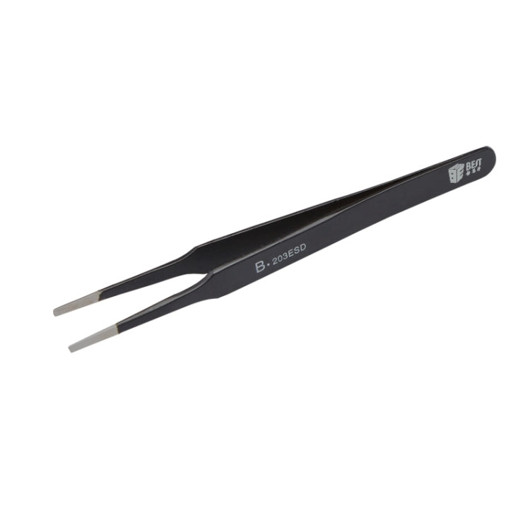 แหนบ BEST BST-203ESD 202 สแตนเลส ปลายกันไฟฟ้าสถิตย์, BST-203ESD