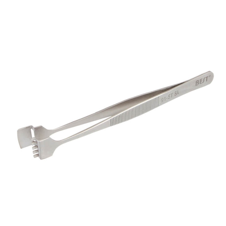 แหนบ BEST BST-91-5T SA สแตนเลสมืออาชีพ สำหรับเวเฟอร์ซิลิคอน, BST-91-5T