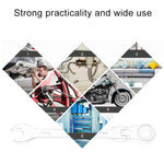 17mm Dual-use Opening Plum Ratcheting Angled Wrench , Length: 22.5cm, 17mm
