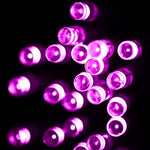 สำหรับงานปาร์ตี้คริสต์มาส, 30 LED, แฟลช 2 โหมด, ใช้แบตเตอรี่, ไฟสีชมพู 3 ม., ไฟสีเขียว 3 ม., ไฟสีม่วง 3 ม., ไฟสีเหลือง 3 ม., ไฟสีน้ำเงิน 3 ม., ไฟขาวอุ่น 3 ม., ไฟขาว 3 ม.