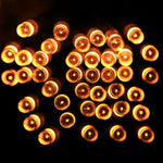 สำหรับงานปาร์ตี้คริสต์มาส, 30 LED, แฟลช 2 โหมด, ใช้แบตเตอรี่, ไฟสีชมพู 3 ม., ไฟสีเขียว 3 ม., ไฟสีม่วง 3 ม., ไฟสีเหลือง 3 ม., ไฟสีน้ำเงิน 3 ม., ไฟขาวอุ่น 3 ม., ไฟขาว 3 ม.