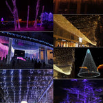 สำหรับงานปาร์ตี้คริสต์มาส, 30 LED, แฟลช 2 โหมด, ใช้แบตเตอรี่, ไฟสีชมพู 3 ม., ไฟสีเขียว 3 ม., ไฟสีม่วง 3 ม., ไฟสีเหลือง 3 ม., ไฟสีน้ำเงิน 3 ม., ไฟขาวอุ่น 3 ม., ไฟขาว 3 ม.