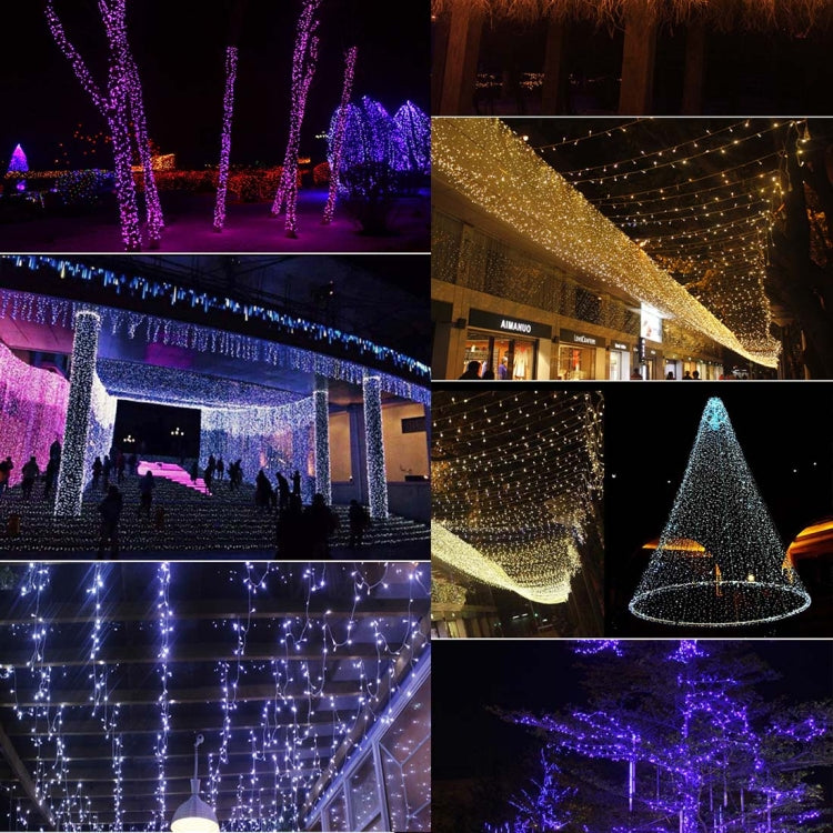 สำหรับงานปาร์ตี้คริสต์มาส, 30 LED, แฟลช 2 โหมด, ใช้แบตเตอรี่, ไฟสีชมพู 3 ม., ไฟสีเขียว 3 ม., ไฟสีม่วง 3 ม., ไฟสีเหลือง 3 ม., ไฟสีน้ำเงิน 3 ม., ไฟขาวอุ่น 3 ม., ไฟขาว 3 ม.