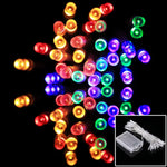 สำหรับงานปาร์ตี้คริสต์มาส, 30 LED, ไฟ RGB, แฟลช 2 โหมด, ใช้แบตเตอรี่, ไฟ RGB 4 สี 3 ม.
