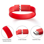 แฟลชไดรฟ์ USB 2.0 สายรัดข้อมือซิลิโคน 16GB, 16GB