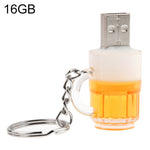 แฟลชไดรฟ์ USB รูปแบบพวงกุญแจเบียร์ ความจุ 16GB, 16GB