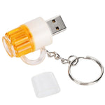 แฟลชไดรฟ์ USB รูปแบบพวงกุญแจเบียร์ ความจุ 16GB, 16GB