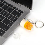แฟลชไดรฟ์ USB รูปแบบพวงกุญแจเบียร์ ความจุ 16GB, 16GB