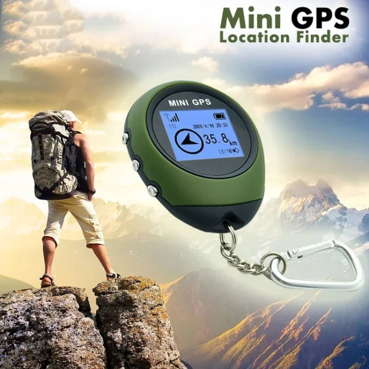 เครื่องติดตาม GPS แบบพกพา ขนาดเล็ก พร้อมพวงกุญแจ ชาร์จ USB สำหรับค้นหาตำแหน่ง เหมาะสำหรับเดินทางกลางแจ้ง (สีเขียว), เครื่องติดตามพวงกุญแจ