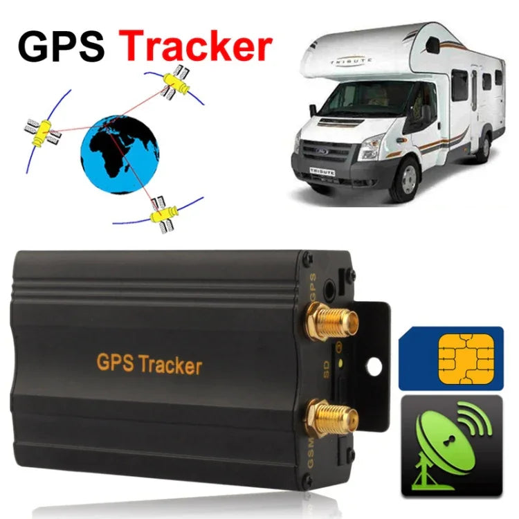 ระบบติดตามยานพาหนะ 103B GSM / GPRS / GPS รองรับการ์ดหน่วยความจำ TF ความถี่: 850 / 900 / 1800 / 1900Mhz, 103A, 103B, ควบคุมระยะไกล (ตัดน้ำมันและวงจร)