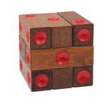 Educational Wooden Dice Pile-up Puzzle Brick Toy, Dice