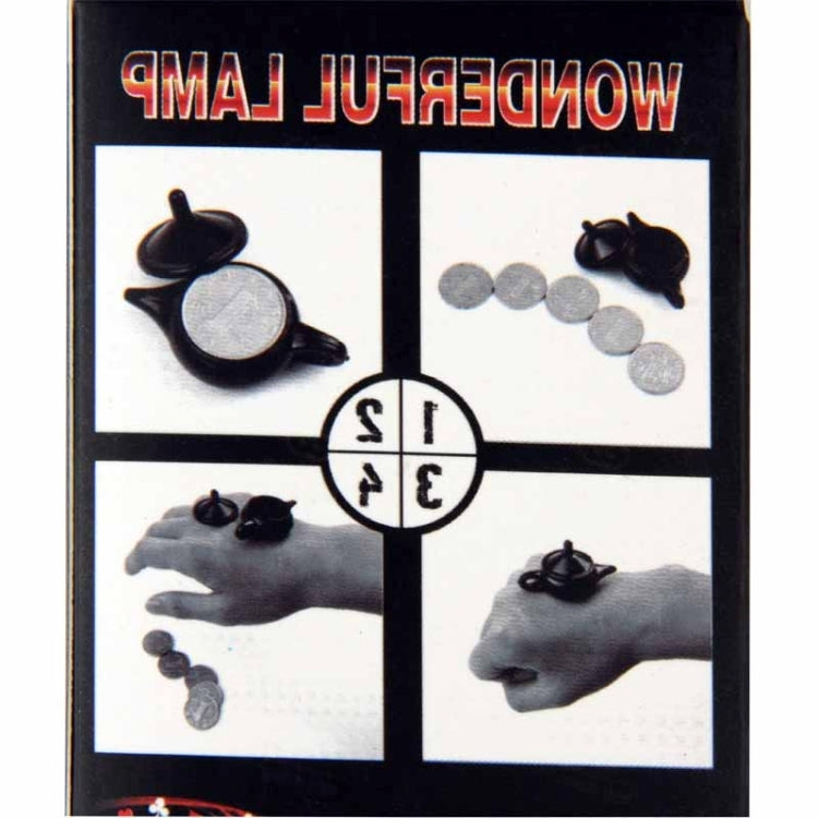 Coin Magic Props Wonderful Lamp Teapot King Magic Tricks, Teapot King Magic Tricks