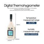 BENETECH GM1362 เครื่องวัดความชื้นและอุณหภูมิแบบดิจิทัลหน้าจอ 1.45 นิ้ว, GM1362