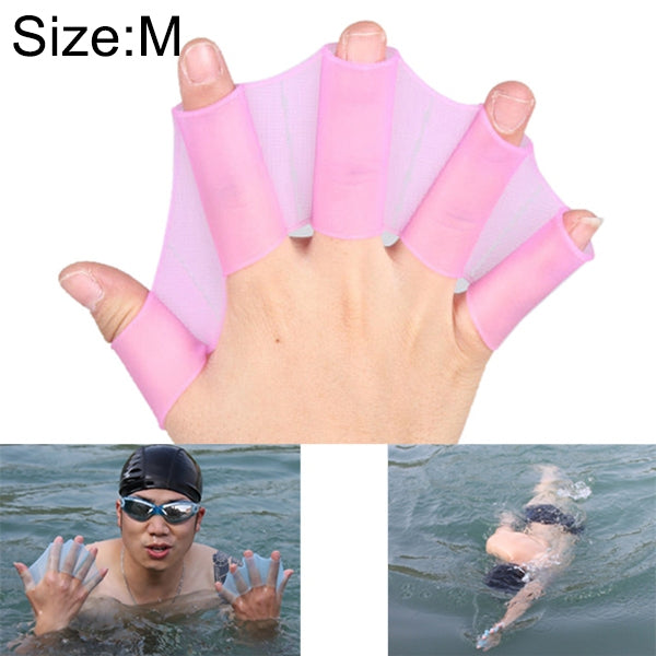 ถุงมือฝึกว่ายน้ำซิลิโคนแบบครีบมือ M ขนาด: M สีเขียว ขนาด: M สีน้ำเงิน ขนาด: M สีม่วงแดง