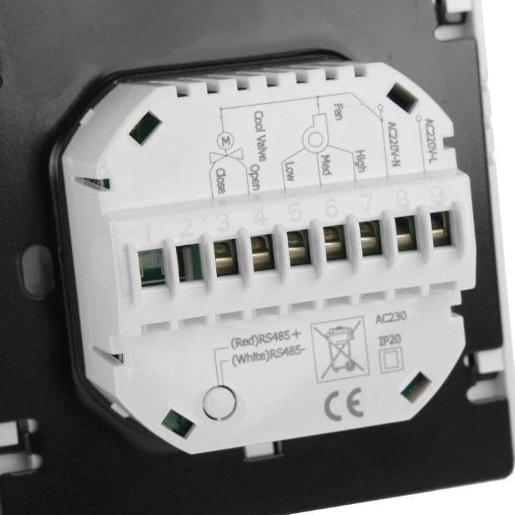 เทอร์โมสตัทตั้งโปรแกรมได้สำหรับห้องแอร์แบบ 2 ท่อ พร้อมจอ LCD สำหรับชุดพัดลมคอยล์