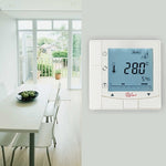 เทอร์โมสตัทตั้งโปรแกรมได้สำหรับห้องแอร์แบบ 2 ท่อ พร้อมจอ LCD สำหรับชุดพัดลมคอยล์