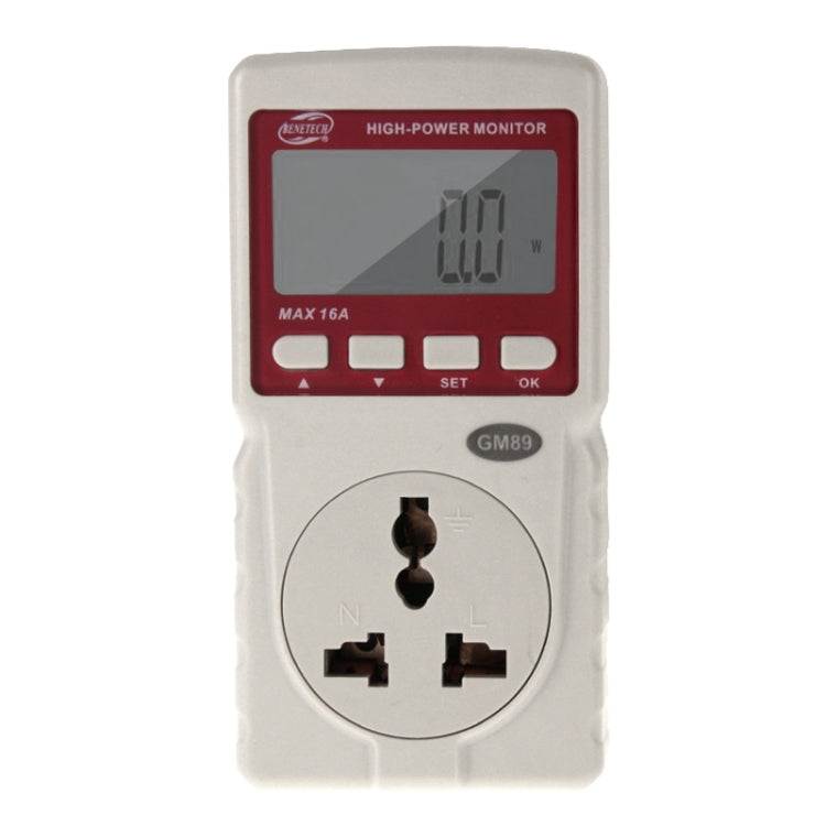 เครื่องตรวจสอบกำลังไฟสูง BENETECH GM89 ปลั๊ก US
