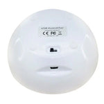 เครื่องเพิ่มความชื้นในอากาศ USB พร้อมไฟแสดงสถานะสีแดงขนาดเล็กและสวิตช์ปรับปริมาณไอน้ำ (สีขาว + เขียว), เครื่องเพิ่มความชื้น USB