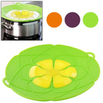 ฝาหม้อซิลิโคนกันหก กันลม และทนความร้อนใหม่ (ส่งสีสุ่ม)