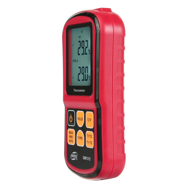 เครื่องวัดอุณหภูมิเทอร์โมคัปเปิล BENETECH GM1312 หน้าจอ LCD 2.4 นิ้ว วัดได้ J, K, T, E, N และ R ช่วงวัด -50 ถึง 300 องศาเซลเซียส