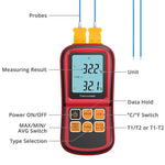 เครื่องวัดอุณหภูมิเทอร์โมคัปเปิล BENETECH GM1312 หน้าจอ LCD 2.4 นิ้ว วัดได้ J, K, T, E, N และ R ช่วงวัด -50 ถึง 300 องศาเซลเซียส