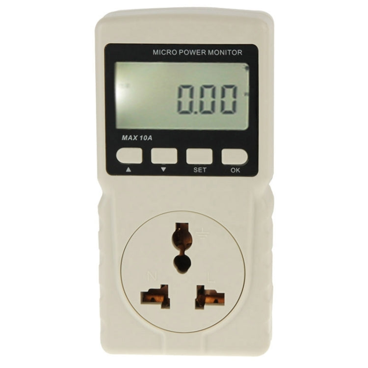 BENETECH GM86 เครื่องวัดพลังงานไมโครพร้อมจอ LCD สูงสุด 10A ปลั๊ก EU