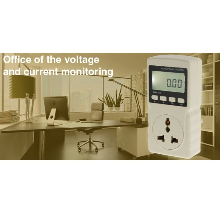 BENETECH GM86 เครื่องวัดพลังงานไมโครพร้อมจอ LCD สูงสุด 10A ปลั๊ก EU
