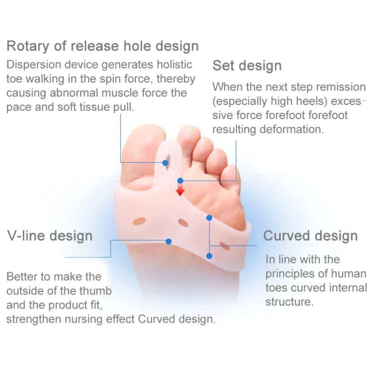 1 คู่ ZRWC27 อุปกรณ์ดัดข้อกระดูกพิเศษสำหรับ Hallux valgus, ZRWC27