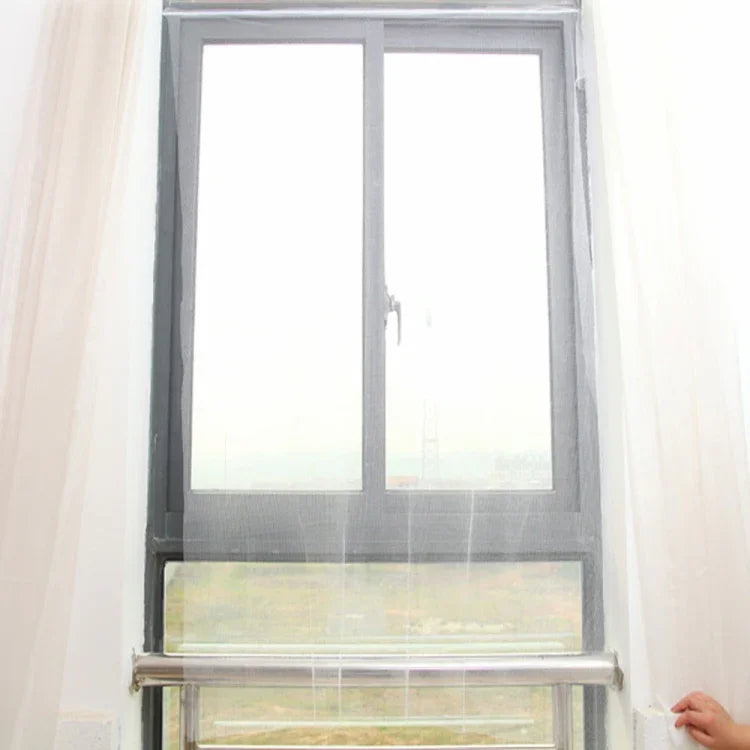มุ้งกันยุง DIY โพลีเอสเตอร์/มุ้งหน้าต่าง ตีนตุ๊กแก มุ้งกันยุง DIY โพลีเอสเตอร์