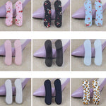 สติกเกอร์กันสึกหลังรองเท้าส้นสูง 5 คู่ สีสุ่มจัดส่ง