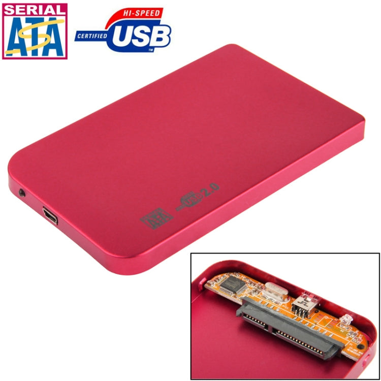 เคสฮาร์ดไดรฟ์ SATA ขนาด 2.5 นิ้ว ขนาด 126mm x 75mm x 13mm, SATA (สีดำ), SATA (สีเงิน), SATA (สีน้ำเงิน), SATA (สีแดง)