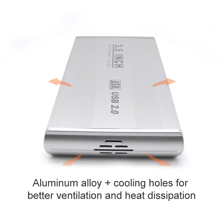 เคสฮาร์ดไดรฟ์ SATA ขนาด 3.5 นิ้ว รองรับ USB 2.0, SATA พร้อมไฟ 2.0A, SATA พร้อมไฟ 1.5A