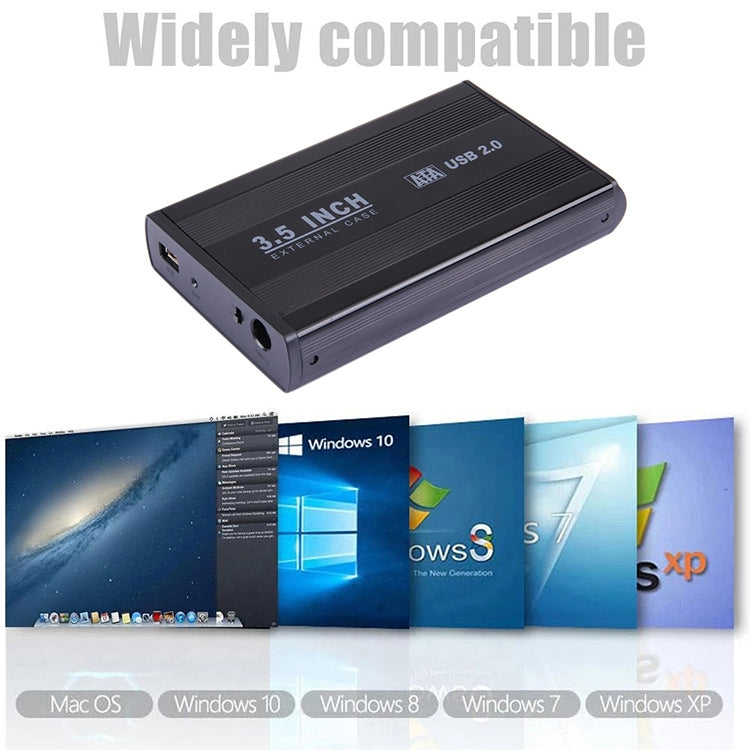 เคสฮาร์ดไดรฟ์ SATA ขนาด 3.5 นิ้ว รองรับ USB 2.0, SATA พร้อมไฟ 2.0A, SATA พร้อมไฟ 1.5A