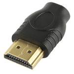 อะแดปเตอร์ HDMI 19 พิน ชาย ชุบทอง เป็น Micro HDMI หญิง, HDMI ชาย เป็น Micro HDMI หญิง